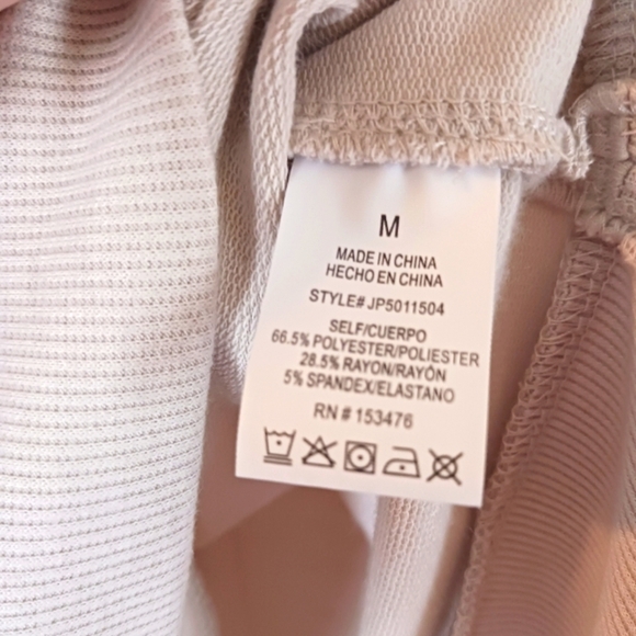 Sincerely Jules soft light tan pullover sweatshirt quarter button up. Size me… - Picture 7 of 10